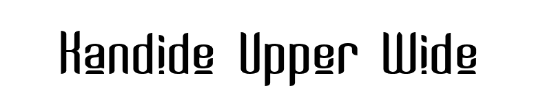 Kandide Upper Wide font preview