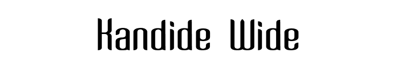 Kandide Wide font preview