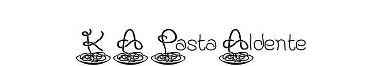 KAPastaAldente font preview