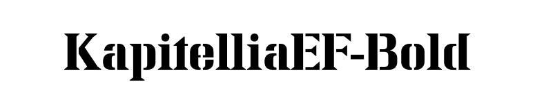KapitelliaEF-Bold font preview