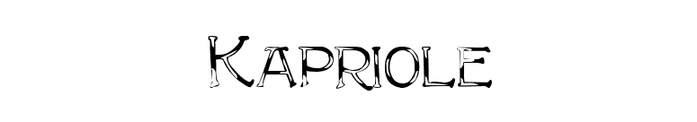 Kapriole font preview