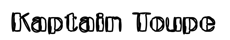 Kaptain Toupe font preview