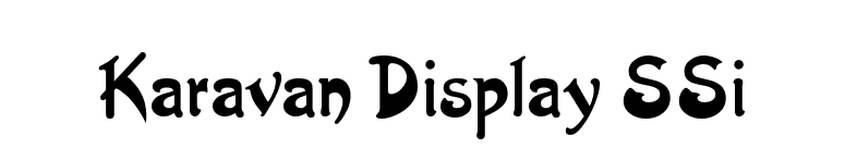 Karavan Display SSi font preview