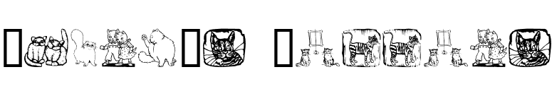 Karen's Kitties font preview