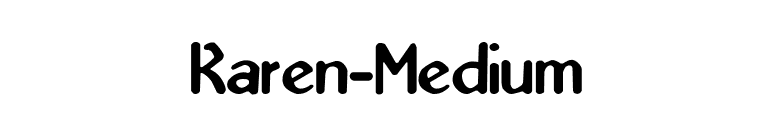 Karen-Medium font preview