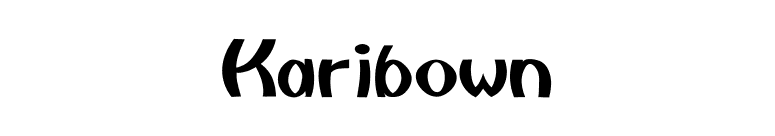 Karibown font preview