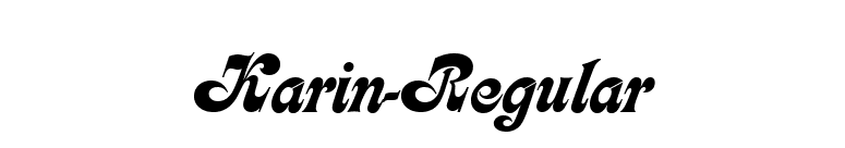 Karin-Regular font preview