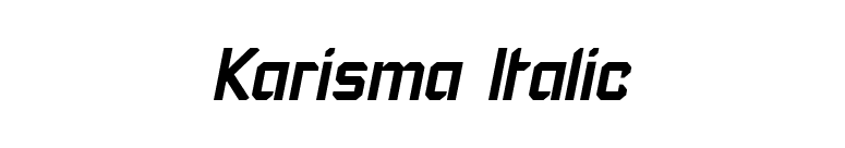 Karisma Italic font preview