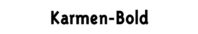 Karmen-Bold font preview