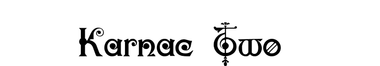 Karnac Two  font preview