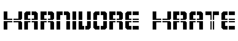 Karnivore Krate font preview