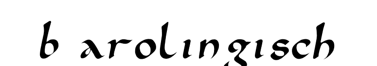 Karolingisch font preview