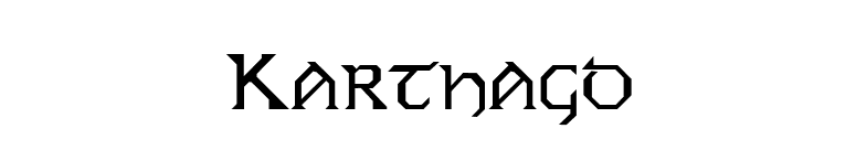 Karthago font preview