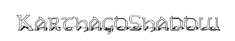 KarthagoShadow font preview