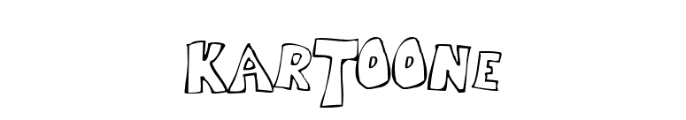 Kartoone font preview