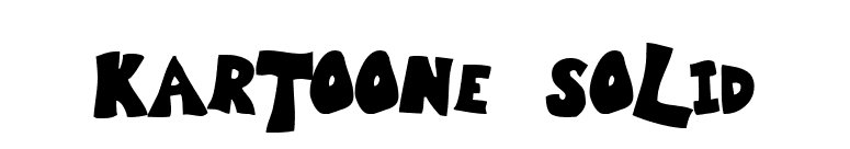 Kartoone Solid font preview
