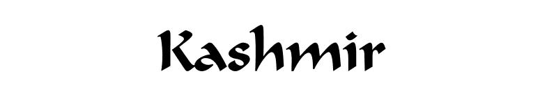 Kashmir font preview