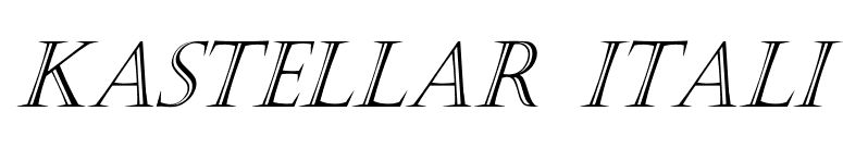 Kastellar-Itali font preview