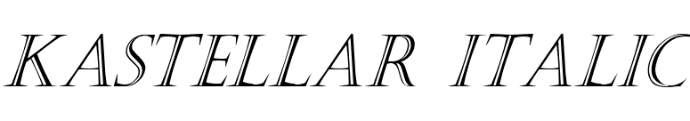 Kastellar Italic font preview