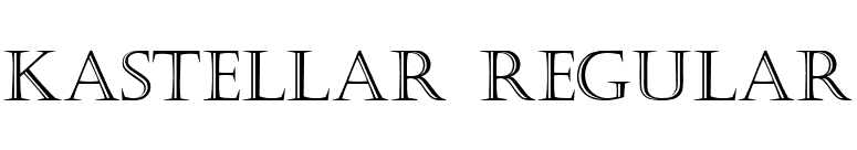 Kastellar Regular font preview