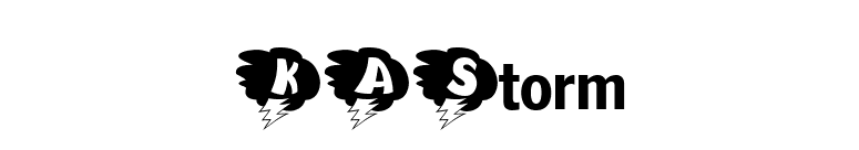 KAStorm font preview