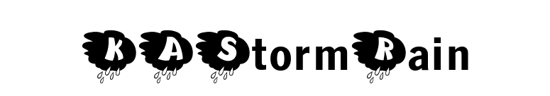KAStormRain font preview