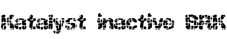 Katalyst inactive BRK font preview