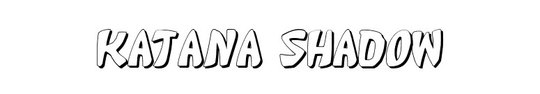 Katana Shadow font preview