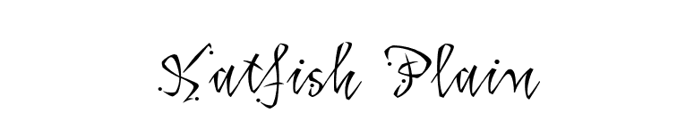 Katfish Plain font preview