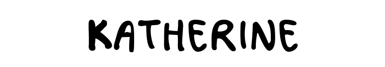 Katherine font preview