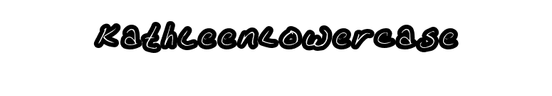 KathleenLowercase font preview