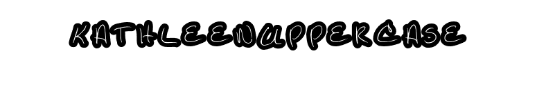 KathleenUppercase font preview