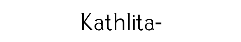 Kathlita- font preview