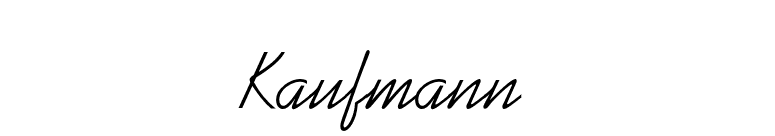 Kaufmann font preview