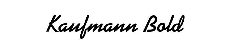 Kaufmann Bold font preview