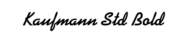 Kaufmann Std Bold font preview