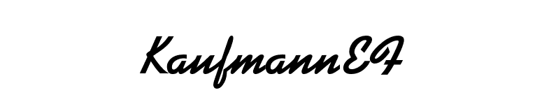 KaufmannEF font preview