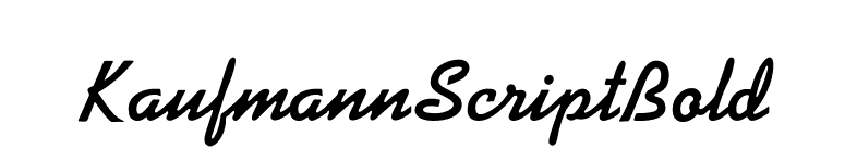 KaufmannScriptBold font preview