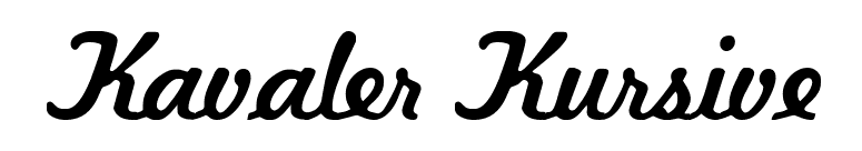 Kavaler Kursive font preview