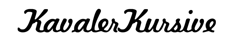 KavalerKursive font preview
