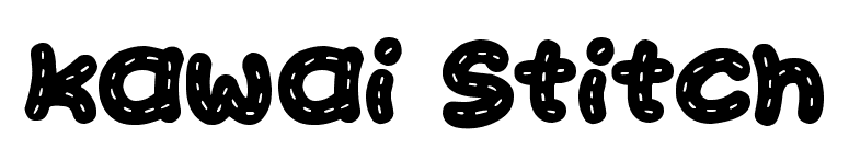 Kawai Stitch font preview