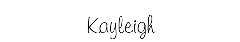 Kayleigh font preview