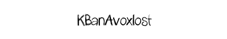 KBanAvoxlost font preview
