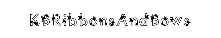 KBRibbonsAndBows font preview
