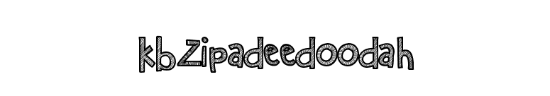 KBZipaDeeDooDah font preview