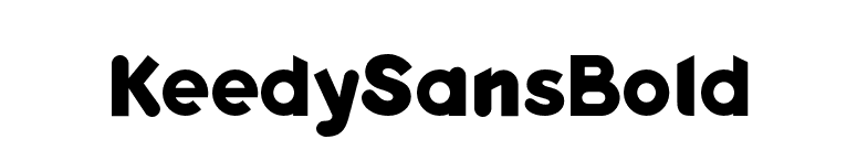 KeedySansBold font preview