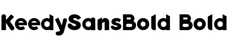 KeedySansBold Bold font preview
