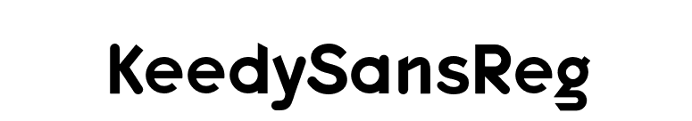 KeedySansReg font preview