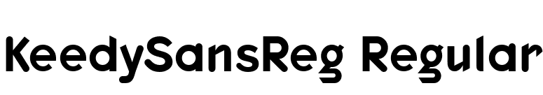KeedySansReg Regular font preview