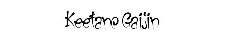 Keetano Gaijin font preview
